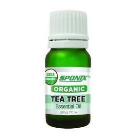 Best Organic Tea Tree Essential Oil - Top Aromatherapy Oil - Therapeutic Grade and Premium Quality - 10 mL by Sponix